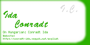 ida conradt business card
